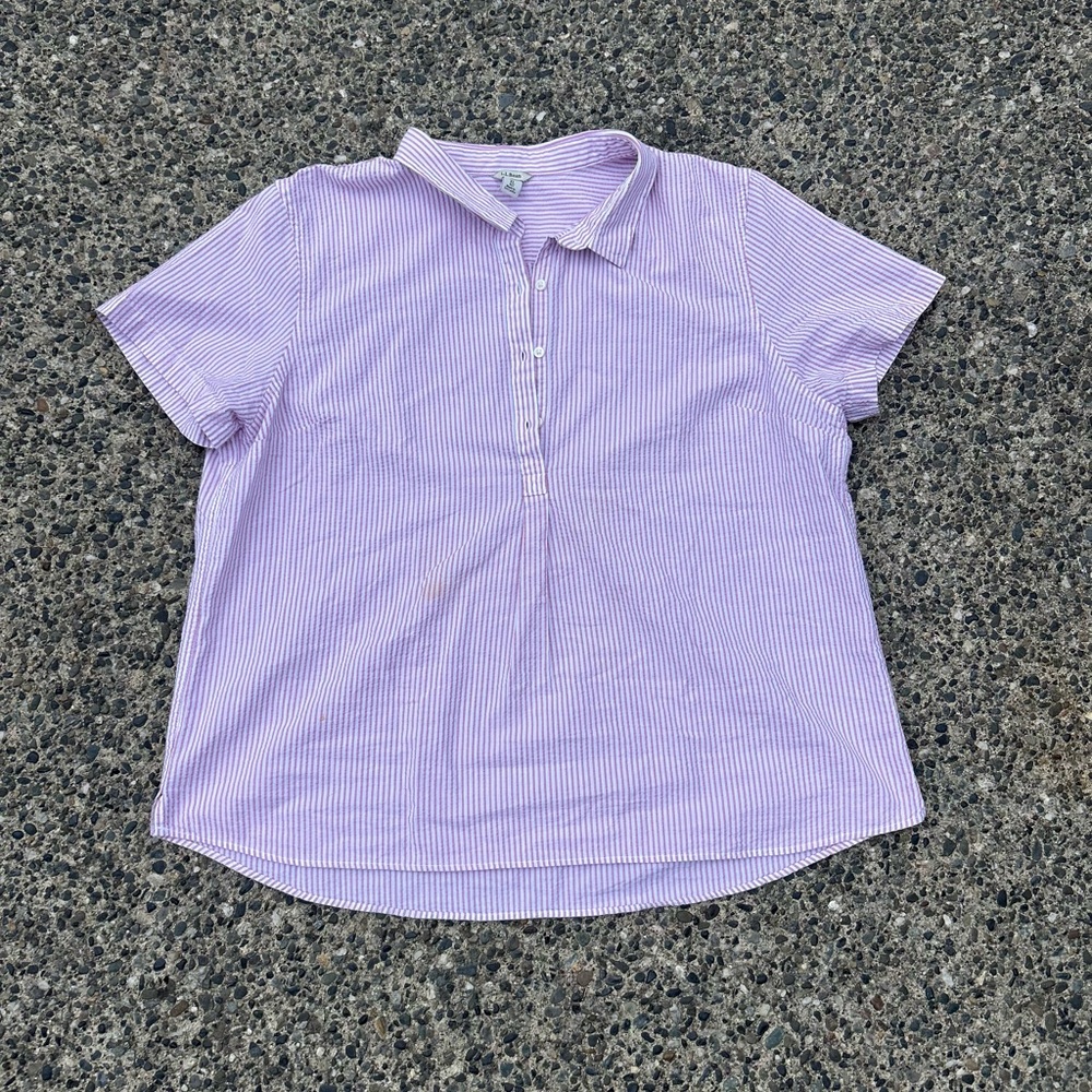 striped button up